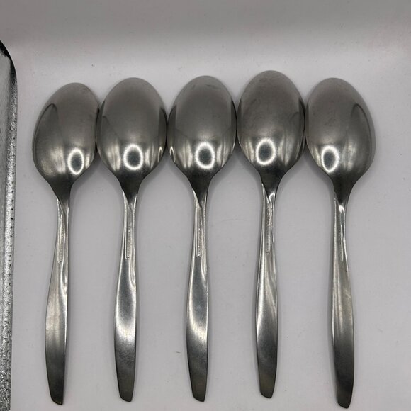 Set Of 5 Imperial Intl IMI39 Stainless Steel Glossy Tablespoons - Picture 4 of 5